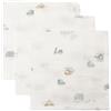 Jollein Salviette muslin Baby - On The Go - Confezione da 3 pezzi - 31 x 31 cm - 100% cotone - Panno di garza per bambini - certificato Oeko-Tex