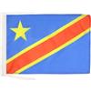 AZ FLAG Bandiera Repubblica Democratica del Congo 45x30 cm Cordini | Uso interno ed esterno bandiera decorativa congolese doppie cuciture e bordi rinforzati poliestere 100D