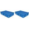 Bestway 58106-6 Copertura per piscine fuori terra rettangolari da 300x201 cm (Confezione da 2)