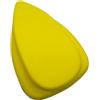DDDe63 Disco Manuale A Triangolo Grande Floccaggio Autoadesivo Carta Vetrata Rettifica Pulizia Auto Blocco Piastra Di Supporto Gancio For Legno(Yellow)