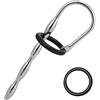 BDSMJOY Dilatatore uretrale con anello penieno, plug penieni stimolatore del glande sex toy, dilatatori uretrali masturbatore erotico per uomini (C-017)