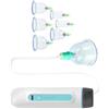 Générique Kit Ventose Per Massaggio Apparato Muscolare Elettrico A Vuoto Con 6 | Kit di Ventose Muscolari 65Kpa per Casa, Studio, Salute, Corpo, Gambe, Indietro, Muscoli e Articolazioni