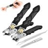 Adiwo Tronchesino unghie professionale Spesse 4 Pezzi | Tagliaunghie inclinato per unghie dei piedi con Catcher, Tagliaunghie largo con lama obliqua, impugnatura antiscivolo