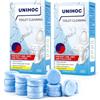 UNIHOC Set da 32 Pastiglie Effervescenti per la Pulizia del WC - Potente Azione Anticalcare e Deodorante - Rimuove Sporco e Previene le Incrostazioni - Igiene Profonda