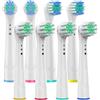 SLOWLEIF Testine di ricambio per spazzolini elettrici Oral B Sensitive Clean & Professional Clean Standard per Oral B Genius Series/Pro Series/Vitality Series/Smart Series/D12/D16/D20/D29/D32/DB4510.