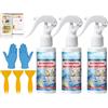 IATAHI Spray per Scongelare il Freezer,3pcs Spray per Scongelare Frigorifero e Congelatore,Spray Sbrinatore per Frigorifero,Defrosting Spray for Fridge Freezer,Spray Detergente per Frigorifero
