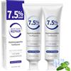 Tyafzzn 2 pezzi Idrossiapatite Dentifricio, Hydroxyapatite Toothpaste, Migliora i denti gialli e rinfresca il respiro, riparazione dello smalto senza fluoruro e sollievo dalla sensibilità dei denti