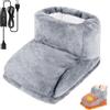 PLLYPE Scaldapiedi Elettrico, Scalda Piedi Casa Elettrico, Scaldapiedi Elettrico Piedi, 3 Livelli di Temperatura, per terapia del calore, riscaldamento dei piedi(Grigio)
