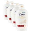 Dove, Sapone Liquido Mani, Sapone Detergente Mani Idratante, Seta Preziosa, Rimuove con Efficacia Sporco e Batteri, con +5 Agenti Idratanti, Formula 99% Biodegradabile, 6 pezzi da 250ml