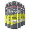Dove Men + Care Dove Men+Care DMC, Deodorante Uomo Spray Sport Active, 6 pezzi da 150 ml
