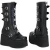 ENWIND Gotico Punk Loop Biker Militare Stivaletti
