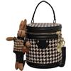 NZYDGXSY Borsa a secchiello,Borsa a tracolla a scacchi,Pochette blu per le donne,Borse in denim per le donne