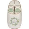 ONVAYA® Cozy Moments - Pantofole per ospiti in ABS, set da 6 pezzi, suola antiscivolo, pantofole in feltro, taglia 36-45, Cozy Moments, 36/45 EU