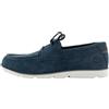 Timberland Stringata Stile Barca Uomo in Camoscio Blu con Cuciture