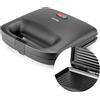 Huslog QuickBite Panini - Tostapane antiaderente, 1000 W, per panini e sandwich, colore: Nero