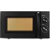 Amazon Basics Forno a Microonde Essenziale con 6 Livelli di Potenza e Funzione Scongelamento, 700W, 20L, Colore Nero