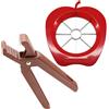 Fackelmann Set Cucina Tagliacastagne e Affettamela con Base in Acciaio Inox, Kit Taglia Castagne e Levatorsolo Mela in Plastica Alimentare per frutta e verdura