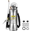 VEVOR Spruzzatore 10L in Acciaio Inossidabile, Spruzzatore Manuale a Pompa in Acciaio, 3 Gallon con Spruzzatore per Giardinaggio, Irroratrice Manuale, Domestico e Pulizia del Terreno
