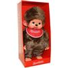 MONCHHICHI Bambino classico | 45 cm | Bambola Monchhichi | con bavaglino rosso