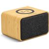 Metronic Altoparlante portatile Bluetooth Metronic Bamboo con caricatore a induzione per smartphone - 477352