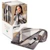 Imetec CaldoPlaid Adapto Plus Velvet Pattern Geometrico 140x180 cm, Plaid riscaldabile, Morbida Coperta elettrica, Tecnologia Adapto Plus, Sistema Sicurezza ElectroBlock, Caldo Subito, 6 Temperature, Bassi Consumi, Lavabile