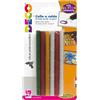 CWR 12 stick colle glitter assortite per pistola mini TG02M Ø.7mm - lungh.10cm DECO