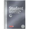 BRUNNEN Quaderno Premium Student | A4, rigatura 28, 80 fogli, antracite
