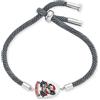 Engelsrufer Bracciale in acciaio inox, poliestere riciclato e un ciondolo smaltato, chiusura scorrevole, lunghezza regolabile, senza nichel