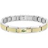 Lacoste Bracciale da uomo in acciaio inossidabile Stencil Collection