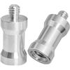 LUORNG Hotshoe/Coldshoe Adapter LUORNG 2PCS 3/8Inch Femmina a 1/4 Maschio Convertitore Filettato Vite Adattatore Spigot per Studio Light Stand, Hotshoe/Coldshoe Adattatore Testa a Sfera Flash Trigger