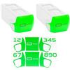 WRAPGRADE adesivi compatibili con le 2 batterie del DJI Mavic 4 Pro (Neon Green)
