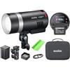 Godox Flash da Studio AD300 Pro II TTL 300w/s con Lampada 10W LED | Questa unità leggera pesa solo 1,2 kg con l'AD300Pro II incluso