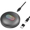 NEEWER UM04 AI USB Microfono a Condensatore Omnidirezionale Tavolo, Grigio | Mic Anti Rumore a 48kHz/24bit con Muto per Computer Telefono Riunioni Online Skype, Registrazioni, Lezioni (Non Altoparlante)
