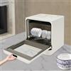 GramStudio Lavastoviglie da tavolo con funzione di asciugatura ad aria calda, 4 programmi Lavastoviglie a 2 livelli Touch Control lavastoviglie da tavolo con lavaggio a 70 °C