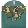 SamLng Elegante biglietto di auguri verde scuro con stampa mimetica militare con buste, perfetto per compleanno, matrimonio, San Valentino e altro ancora