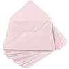 Wanderings Busta Rosa Fatta a Mano con Bordo Sfrangiato 4,25x6,25 / 11x16 cm, 25 Fogli Pressati a Freddo, Per Annunci, Inviti Matrimonio, Biglietti Auguri, Artigianato, 150 GSM, Eventi e Feste