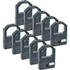 vhbw 10x nastro inchiostrato compatibile con Panasonic KX-P 1395, KX-P 120, KX-P 1191, KX-P 140 stampante ad aghi - nero
