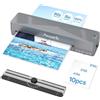 Assark Plastificatrice, macchina plastificatrice A4, 4 in 1, laminatore termico personale, kit di laminazione a caldo e freddo, 22,9 cm, riscaldamento rapido e silenzioso, con fogli di laminazione, 9 pezzi