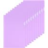 Generic Cartelline tipo L, confezione da 10 buste in plastica trasparente per documenti, formato A5, per ufficio, viola