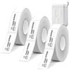 Fyrdm 3 Rotoli 12x40 mm Etichette Adesive Termiche, 160 Etichetta/Rotolo | Nastro Adesivo Carta Termica Rotolo Compatibile con Phomemo D30/D32/D35/Q30/Q30S/Q31, per Casa, Ufficio, Scuola
