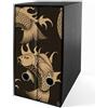 Shareprinting Set da 2 raccoglitori ad anelli dorso 8 cm Avana con box - modello completo di divisori Faldoni (Carpe (H31 a 4 anelli))