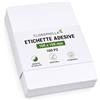 CLOROPHILLA Etichette Adesive Bianche 100 x 150 mm - 100 Pezzi - Etichette per Spedizioni, Pacchi ed E-Commerce - Scrivibili e Stampabili - Carta Adesiva Multiuso