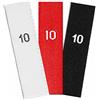 namensbaender.de GmbH Etichette tessute con numero 10 quantità di etichette formato 100 pezzi/9,90 €, combinazioni di colori rosso - bianco