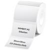NIIMBOT Etichette a trasferimento termico per stampanti per etichette M2 M3, lunga durata, colori stabili, per piccole aziende, cosmetici, etichette vitaminiche, 50 x 30 mm, argento