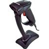Virtuos Laser - Lettore di codici a barre HT-900A con tastiera e emulazione RS-232, con supporto, colore: Nero