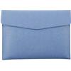 Generic Cartella portadocumenti formato A4, organizer per documenti, busta, custodia per tablet, in pelle impermeabile, per scuola e ufficio, colore blu