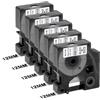 Thboxes 5 Pezzi Nastro per Etichette 45013 Compatibili con Dymo D1 | Etichette Adesive 12mmx7m Nera su Bianco per Nastro Etichettatrice LabelManager 150 160 210D 280 350 450 LabelPoint 150 350