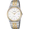 Casio MTP-B145SG-7AV Orologio analogico bicolore con data | WR 50M, lunetta dorata, cinturino in acciaio inossidabile