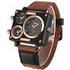 Oulm 3595 uomo orologi top Luxury brand Unique design fashion cinturino in pelle Giappone Movt orologi al quarzo
