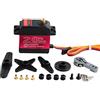 Stemedu DS3218 Servo radiocomandato 20 kg con braccio servo 25T, guscio in alluminio impermeabile, servo Single Axis Servo High Torque, Full Metal Gear, Servo digitale per robot 1/8 1/10 RC Cars